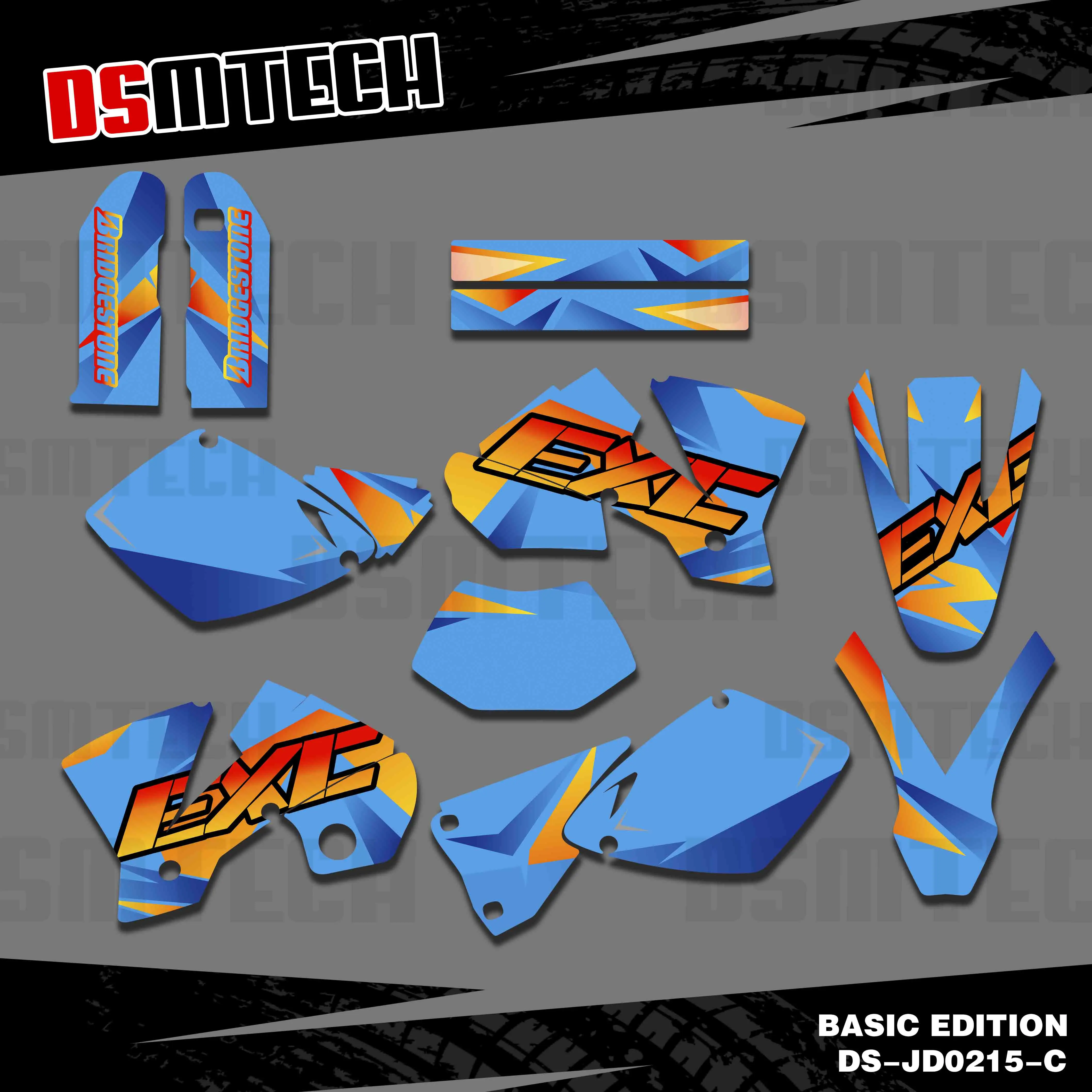 DSMTECH KTM EXC 250 300 350 400 520 MXC 200 300 2001 2002, Ī  ƼĿ   ׷, ǰ