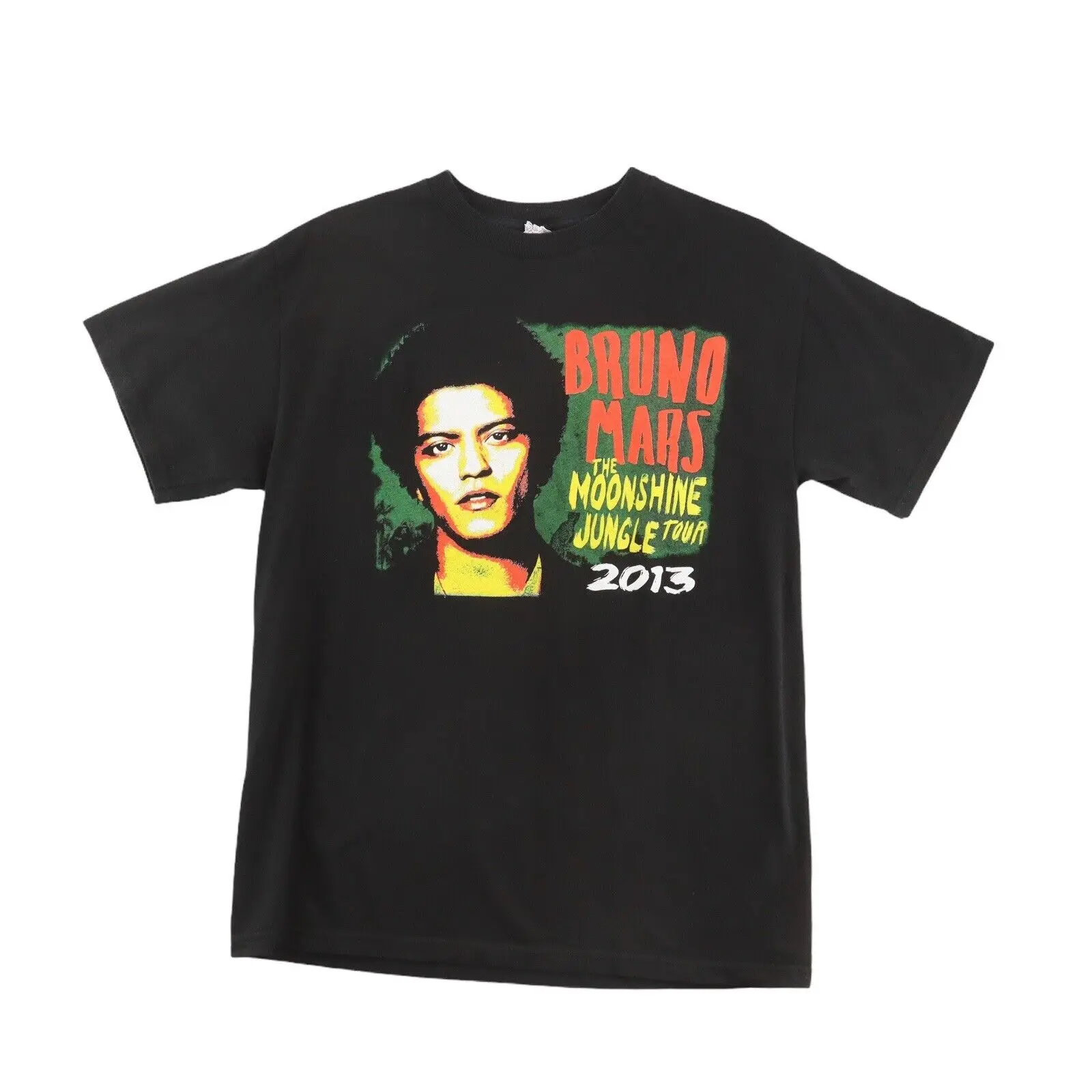 Bruno Mars Moonshine Jungle Tour 2013 T-Shirt Nera Taglia Media