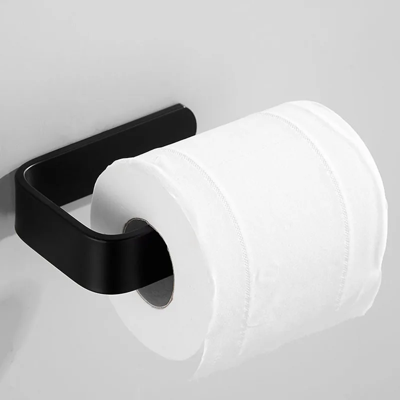 Toilet Tissue Holder without Punch Holes Toilet Paper Holder Household Bathroom Roll Paper Storage Rack Kitchen Storage bathroom facilities