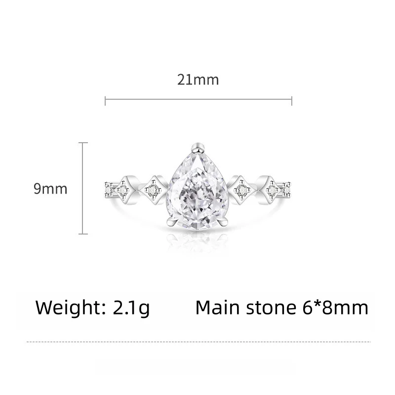 Elegant Adjustable 925 Silver Gemstone Ring for Women – Perfect for Any Occasion