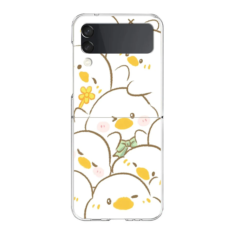 Cartoon Duck Shockproof Hard Folding Phone Case Cover