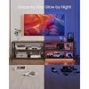 TV Stand with Power Outlets and LED Lights, for TVs up to 75 Inches, Entertainment Center with Open Storage Shelves, TV Table 3