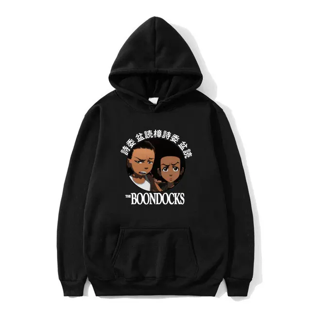 

Anime The Boondocks Riley and Huey Freeman Graphic Hoodie Male Fashion Classic Sportswear Men Women Hip Hop Oversized Hoodies