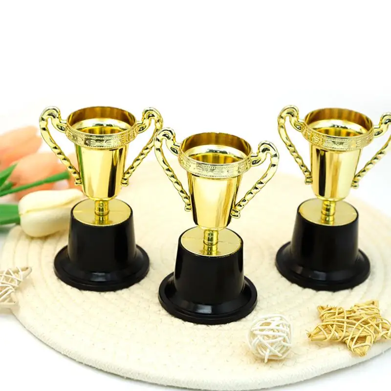 1/3/5Pcs 황금 밀 이삭 디자인 트로피 메달 경쟁 상금 컵 어린이 우승자 장난감 선물
