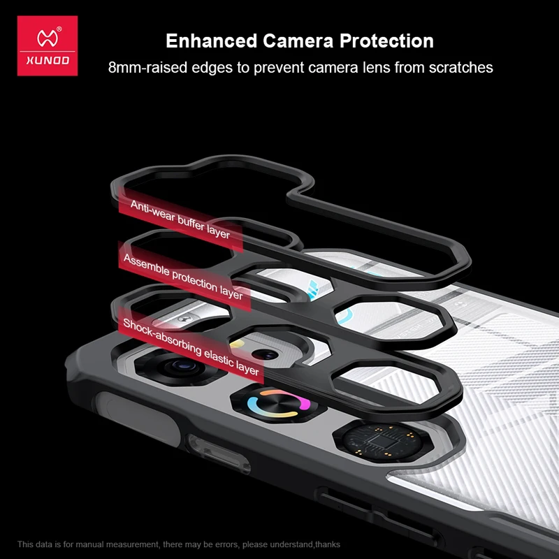 Xundd Shockproof Airbag Clear Phone Case with Enhanced Protection