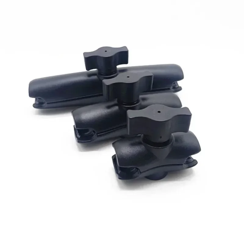 Bicycle Motorcycle Aluminum alloy Double Socket Arm for 17mm-25mm Ball Head Clip Mount Adapter Extension Swivel Arm RAM Mount