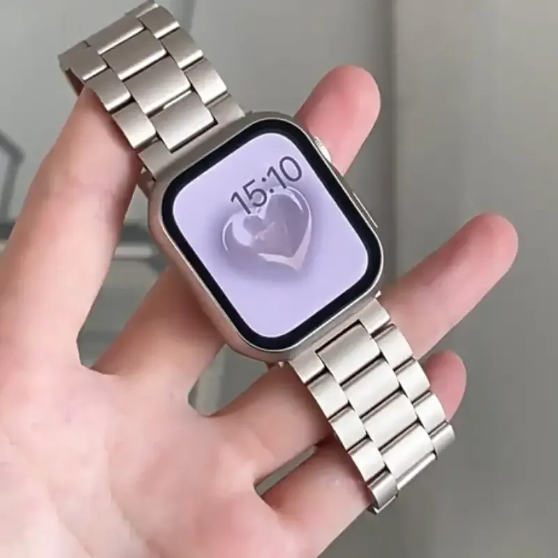 Premium Stainless Steel Watch Band - Elegant Metal Strap