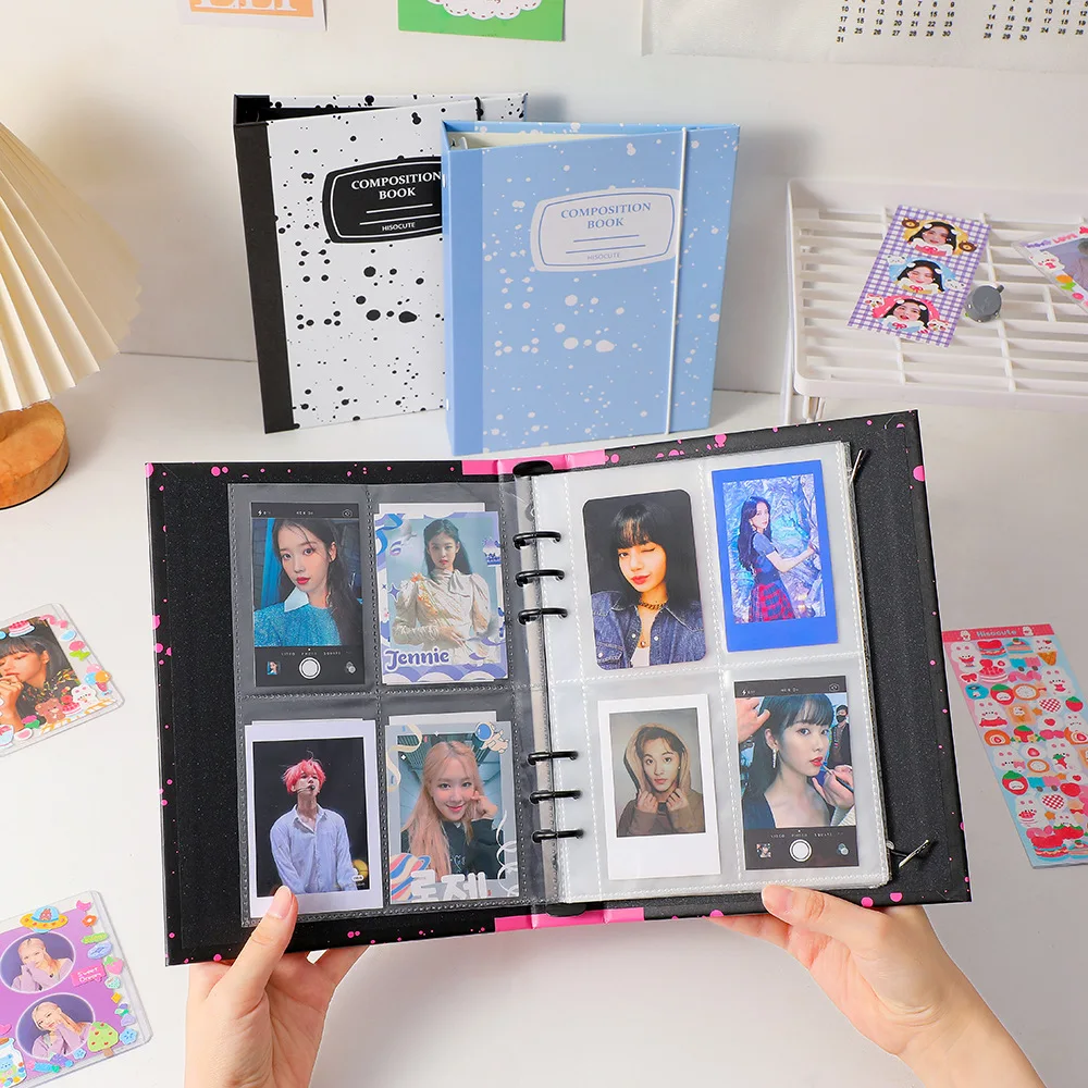 Sharkbang New A5 Binder Ring Hard Cover Composition Collect Book Journal Refills Loose Leaf Bandage Postcards Sticker Organizer 5