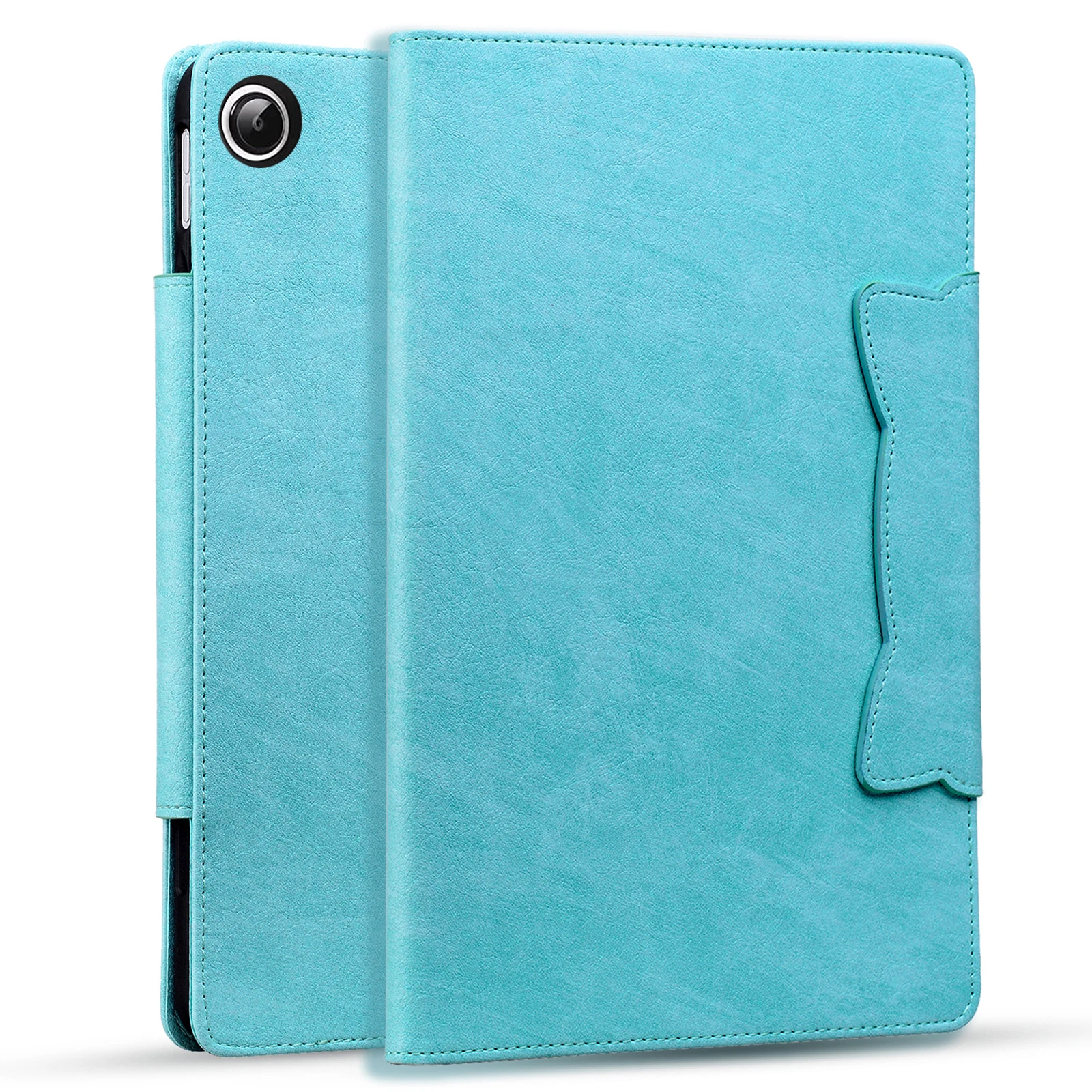 Flower Pattern Leather Wallet Tablet Case