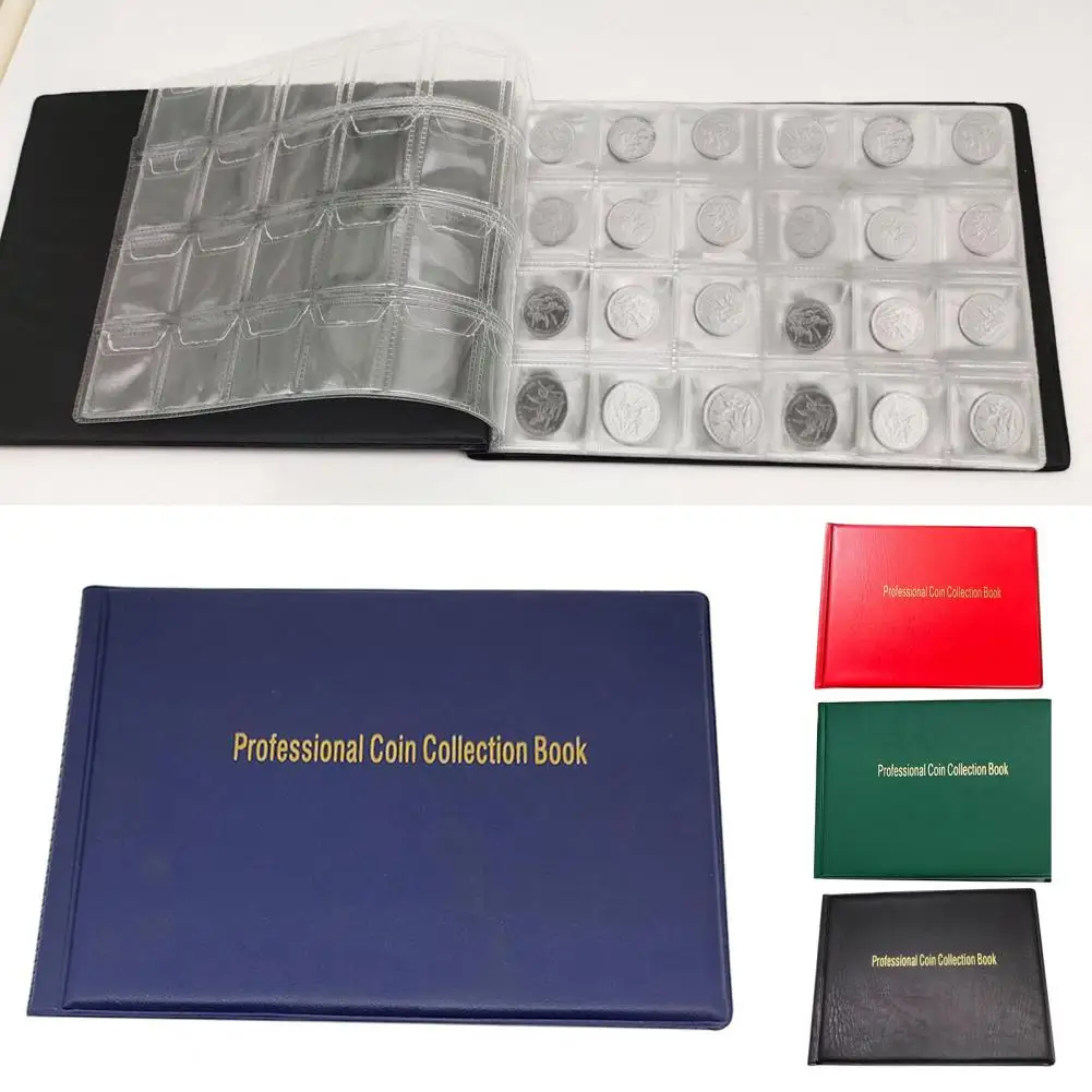 240Pockets10PagesCoinsCollectionBookTransparentPVCMulti