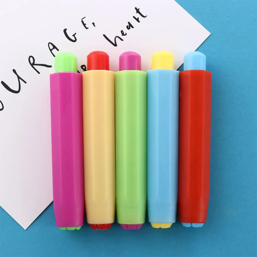 문구류 5종 건강하고 깨끗한 교육용 학용품 먼지 없는 깔끔한 분필 클립 분필 액세서리 무독성 분필 홀더