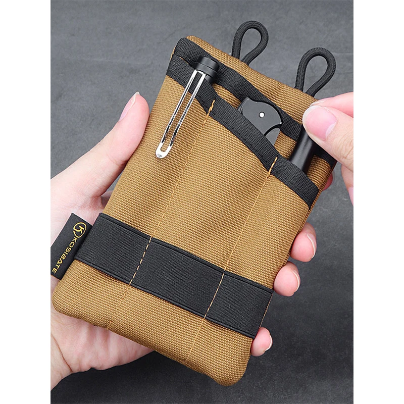 Tactical EDC Pouch Wallet Bag Mini Waist Fanny Bag Card Key Belt Waist Pack Pocket Camping Hiking Hunting Outdoor Coin Purse 3