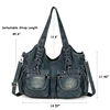 iPinee Women's Denim Bag Y2K Vintage Blue Jean Purse and Handbags Crossbody Shoulder Wallet Large Capacity 2