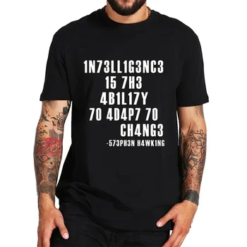 🧠 Intelligence Is the Ability to Adapt | Funny Geek Quote T-Shirt for Men 1