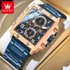 OLEVS 2958 Mens Watch Quartz Watch Multifunctional Tape Business Classic Watch For Men 30m Waterproof Luminous Box Gift