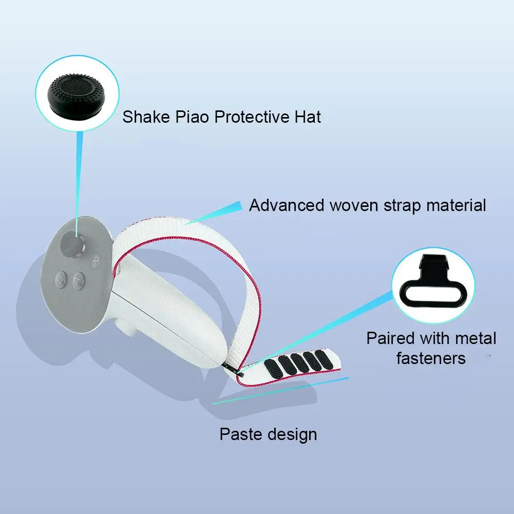 

Suitable For Meta Quest 3 Handle Strap Can Quick Battery Change With Open Cover Anti-lost Handle Strap VR Game Accessories M4T1
