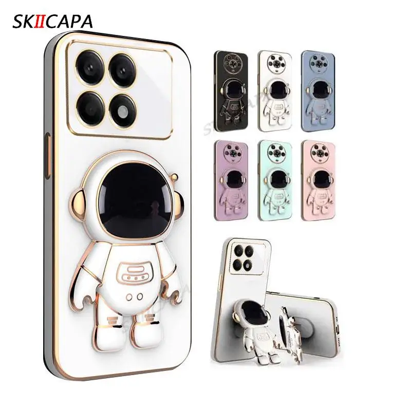 Astronaut Space Electroplated Phone Case For Xiaomi Redmi K70_voghion.com