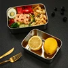 304 Stainless Steel Food Storage Trays with Cover Refrigerator Crisper Fruit Sealed Pan Organizer Container Kitchen Plates 3