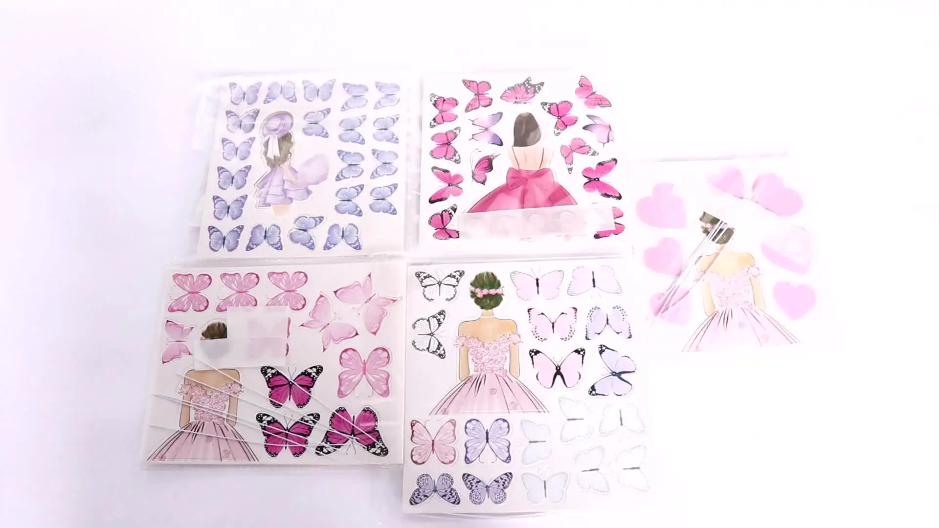 81 Decorazioni Per Torta A Forma Di Farfalla Rosa E Viola | Kit Compleanno Con Biglietto Acrilico Per Baby Shower E Matrimoni