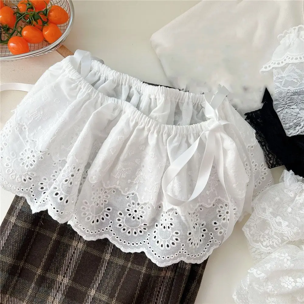 Fashion Flower Lace Layered Gauze Skirt Y2k Streetwear Pleated Lace Fungus Fart Curtain Strap One Piece