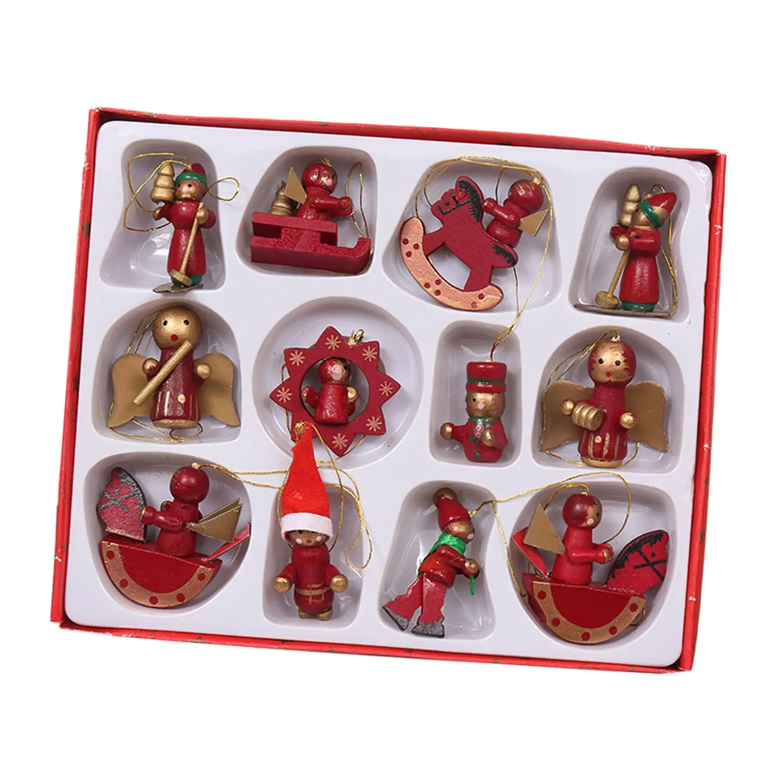 

12x Рождественское украшение, подвесные украшения для праздника, Рождества, дома