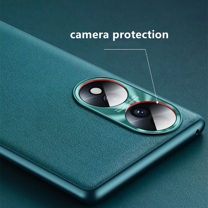 Luxury Leather Phone Case with Soft Silicone Shockproof Bumper