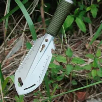 Multi-functional Outdoor Stainless Steel  Small  Hand Shovel Camping Portable Engineer Shovel Field Survival Tools Garden Tools 2