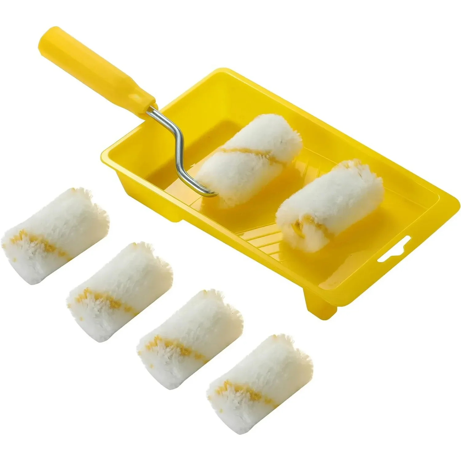 Paint Rollers Set 2 inch with 6 Covers Small Rollers for Painting Walls