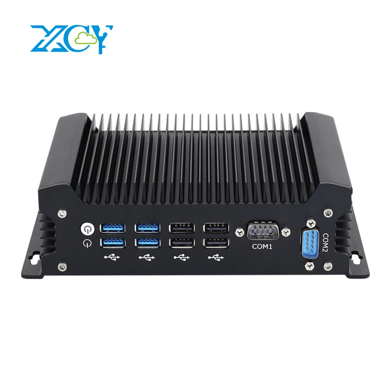 XCY Fanless IPC Mini PC Intel Core i5 7287U 2x DB9 RS232 2x GbE LAN 8x USB HDMI VGA Support WiFi 4G LTE Windows Ubuntu fanless industrial mini pc intel core i7 10610u 2x gigabit lan 2x com rs232 8x usb support wifi 4g lte windows linux