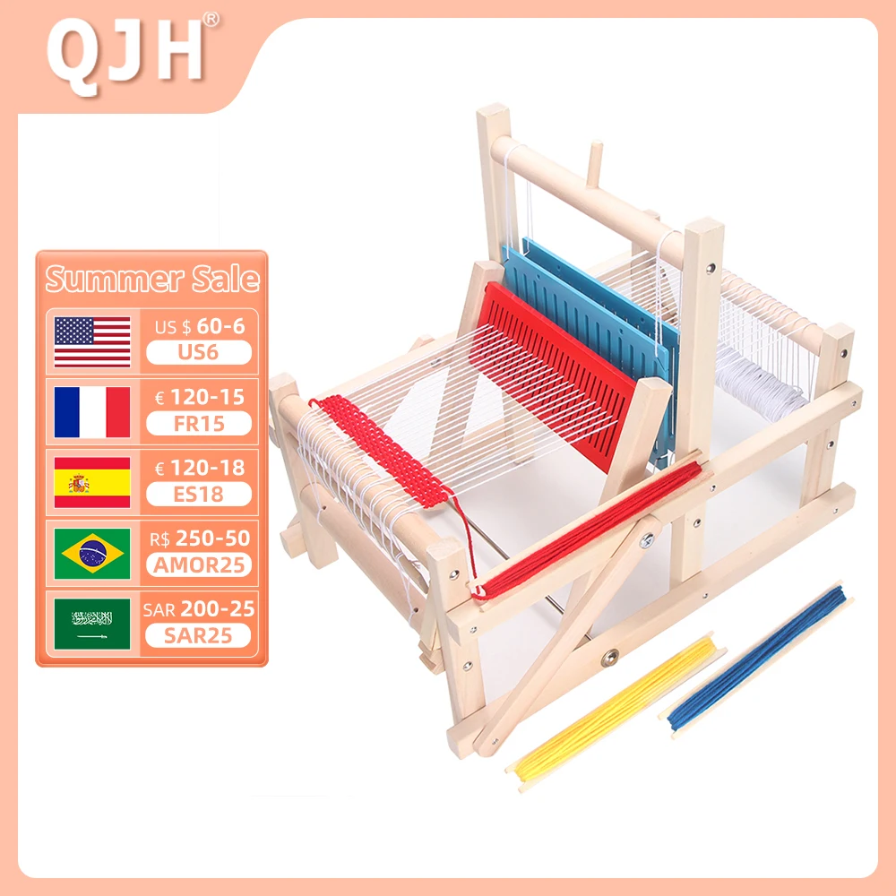 Wooden Handloom Weaving Machine Wooden Weaving Loom Machine Wooden