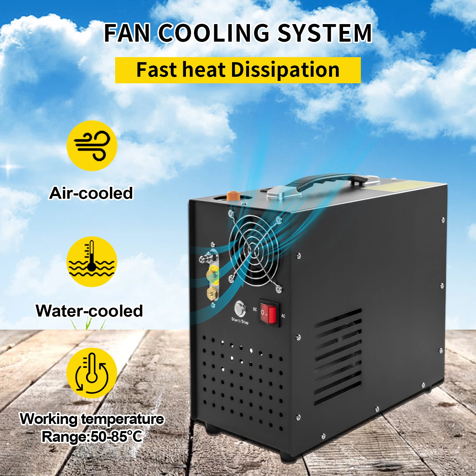 YONGHENG 4500Psi 300Bar 12V PCP 공기 압축기 고압 압축기 자동 정지 내장 12V 전원 어댑터 다이빙 PCP 소총
