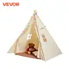 VEVOR Kids Play Tent Teepee Tent for Kids 1-5 Years Old Tent for Kids with Windows for Indoor and Outdoor Toddler Tent 1