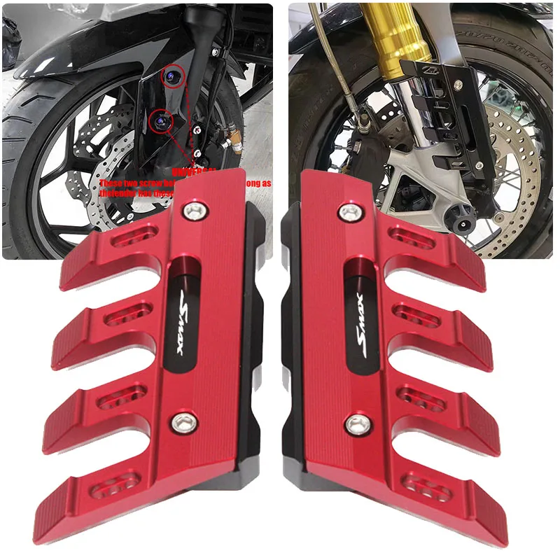 

For Yamaha SMAX SMAX155 AEROX R Motorcycle CNC Aluminum mudguard side protection block front fender slider Accessories