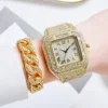 2pcs Luxury Fashion Men Women Watch Set Silver Strap Ladies Quartz Wristwatch Alloy Bracelet For Ladies Gift (without box) 6