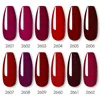 ROSALIND 2/4/6/12Pcs/set Classic Red Series Gel Polish Set Soak Off UV Lamp Nail Gel Shiny Bright For Nail Art Design 2