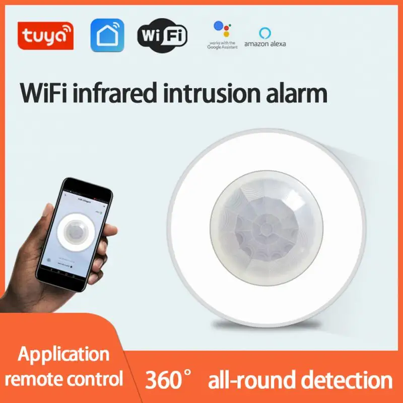 

CORUI WiFi Tuya Smart Infrared Detection Alarm Home Human Body Sensor Smart Life APP Sending PIR Motion Sensor Remote Control