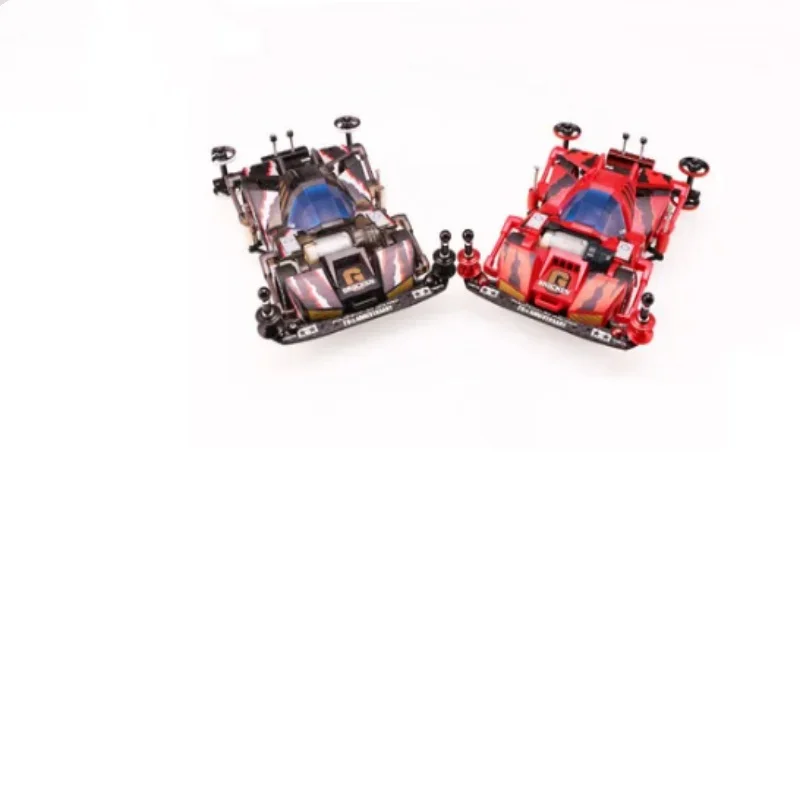 Tamiya Mini 4Wd Racer Model Car 19414 Giant Red And Black Racer Modificato Telaio Sfm Trasparente A 4 Ruote Motrici Brother Seris Car