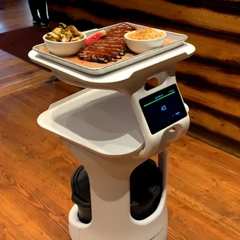 Robot da cameriere Uwant Hotel Conservazione di cibo Robot da consegna commerciale Robot da cameriere per consegna bevande