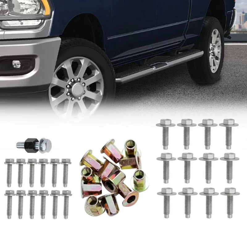 

Car Tubular Side Step Hardware Kit 68193128AB For Dodge RAM 1500 2500 3500 2013-2023 Foot Bar Screws Car Accessories