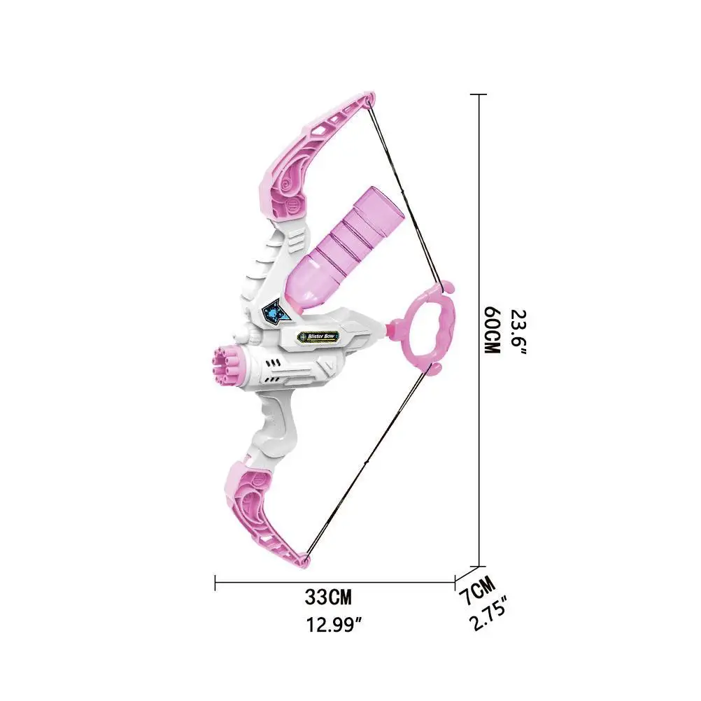 Automatische Bogen Bubble Gun Spielzeug 2 in 1 Elektrische Pfeil Blasen Maker Maschine Wasser Seife Gebläse Sommer Outdoor Spielzeug für kinder Jungen