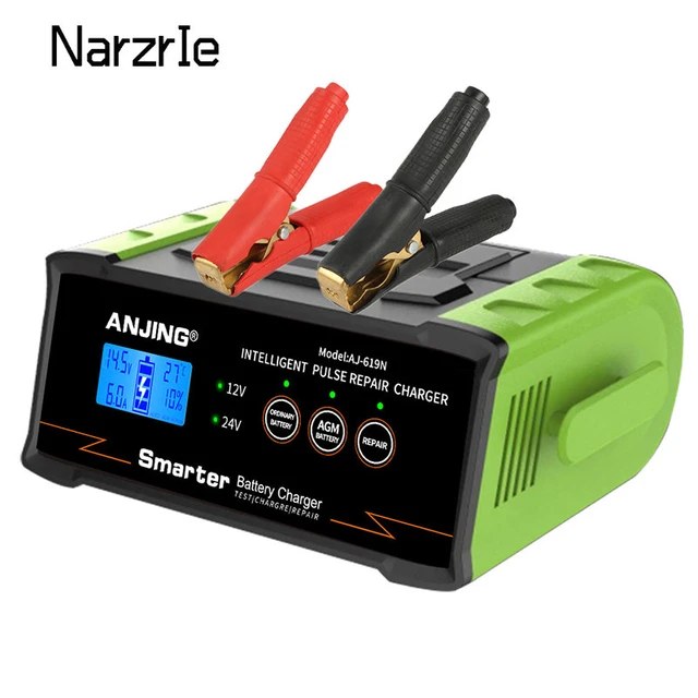 12v 24v 10a 5a automatisches intelligentes Batterie ladegerät, 7-stufiges  intelligentes Batterie ladegerät, Autobatterie ladegerät für Gel-nasse agm  Batterie - AliExpress