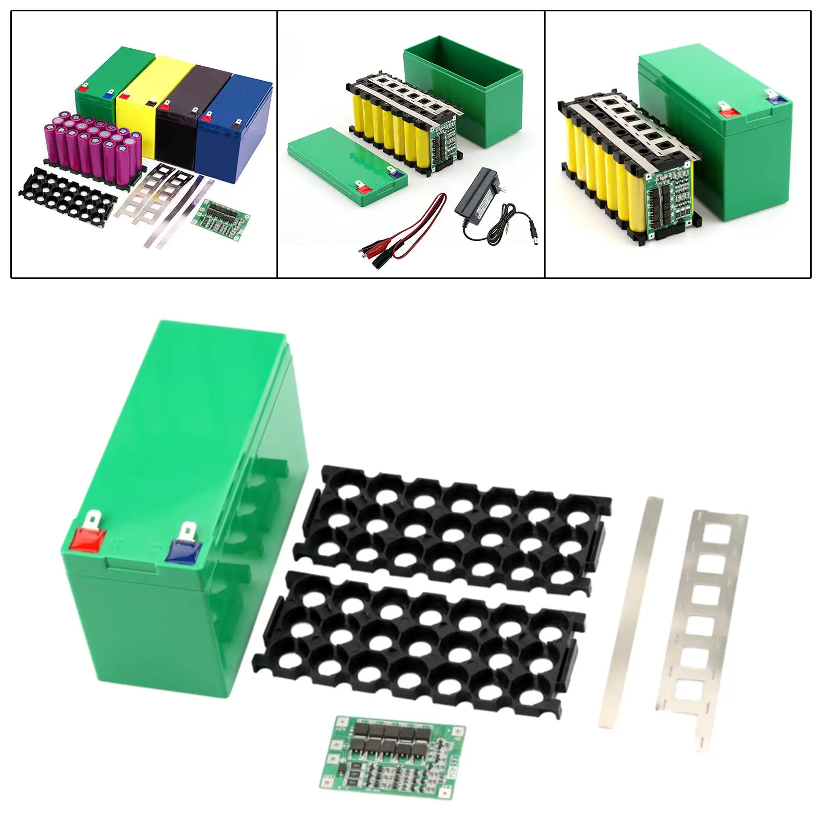 12V7A 배터리 박스 균형 잡힌 분할 포트가 있는 경량 다용도 제품 낚시 하이킹 야외 조명 보트 타기 캠핑에 편리함