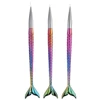 3 Pcs/Set Nail Art Liner Brushes Pen Mermaid Gradient DIY Wire Drawing Painting Pen Professional UV Gel Carving Manicure Tool 2