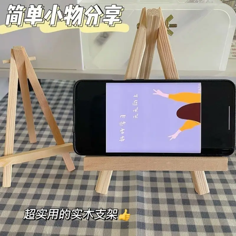 1pcs Natural Wood Mini Easel Frame Tripod Display Meeting Wedding Table Name Card Stand Display Holder Children Painting Craft sketch easel wooden easel wood table easel