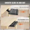 Keyboard Tray Under Desk, Height and Angle Adjustable Ergonomic Keyboard/Mouse Tray Under Desk, Large 25x9.8 inch Slide-out Comp 4