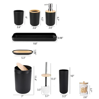 9-piece bathroom accessories set 2