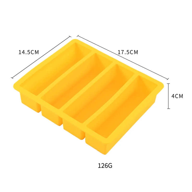 Description Picture 2 of itemIce Tray Rectangular Ice Mold Silicone Ice Tray Tray Ice Ice Making Tools Beer Drink Coffee Supplies Kitchen Accessories