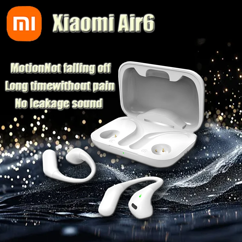 

Xiaomi Mijia Air 6 True Wireless Earbuds Bluetooth Wireless Earphones EarClip Bone Driving TWS Portable Waterproof Sport EarHook