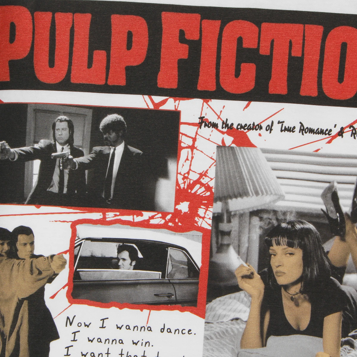 Camiseta Pulp Fiction película Travolta Tarantino Uma Thurman Reservoir  Dogs hombres mujeres manga corta Camiseta blanca de algodón - AliExpress, image size:1200x1200