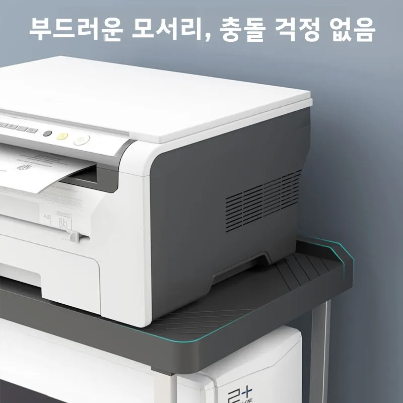 다층 프린터 스탠드 컴퓨터 호스트 케이스 지원 바퀴가 달린 모바일 스토리지 랙 데스크탑 정리함 파티션